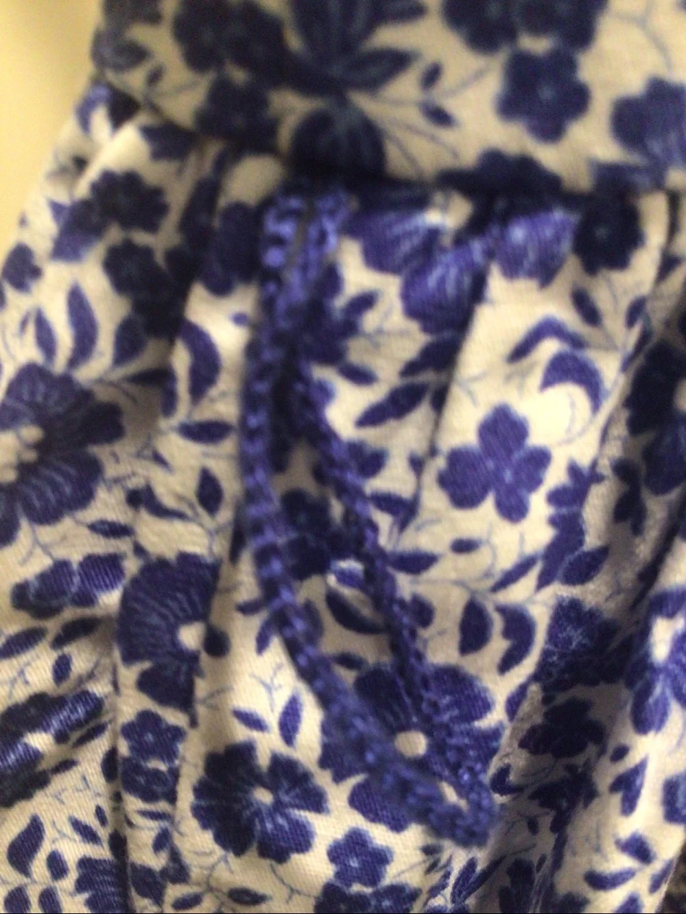 Polo by Ralph Lauren White and Blue Floral Button-Front Dress size 3/3T